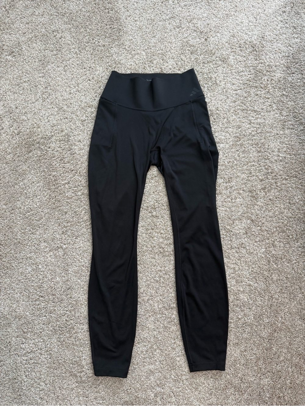 Adidas Black High-Rise Athletic Leggings